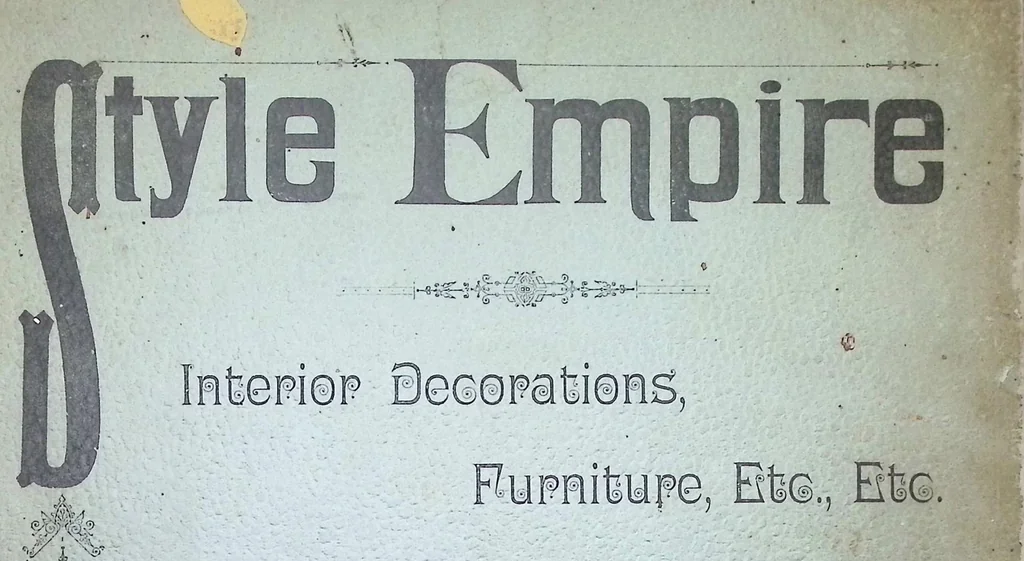 An illustration from Style Empire: Interior Decorations, Furniture, Etc., Etc. Executed after Designs by Ch. Percier and P. F. L. Fontaine, 1895, leaf 0