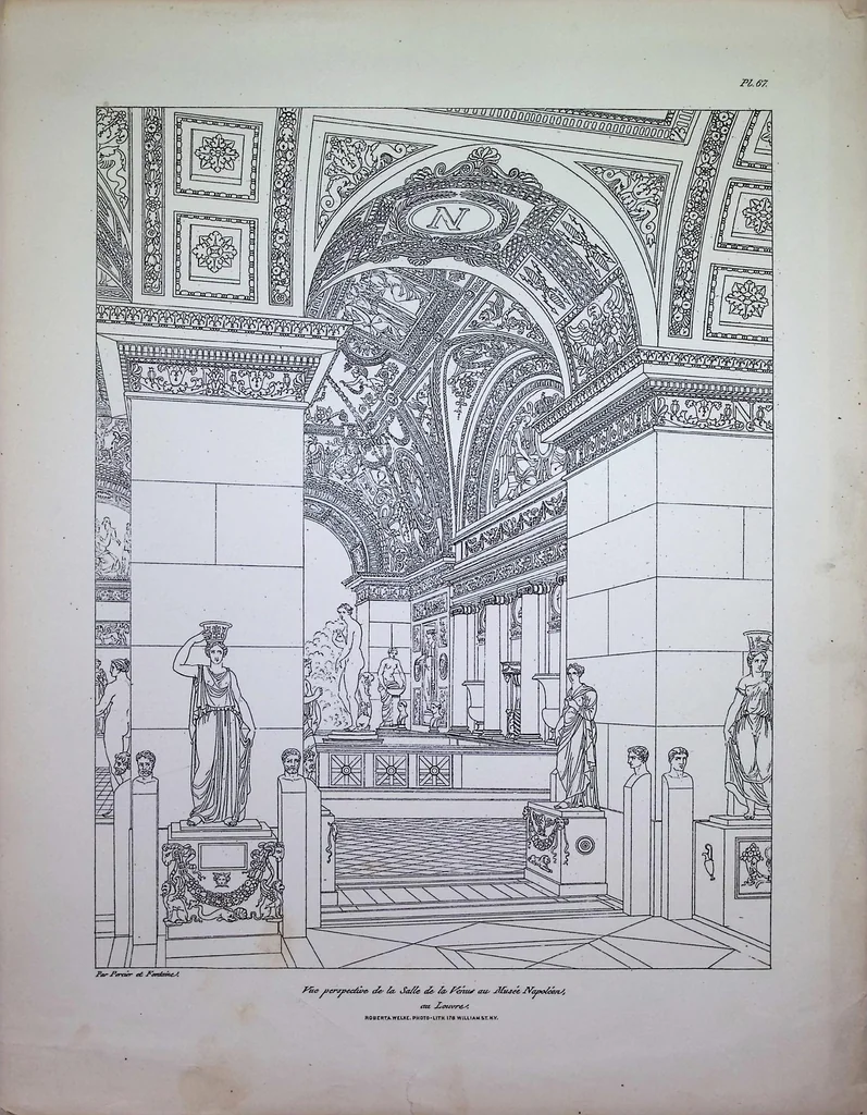 An illustration from Style Empire: Interior Decorations, Furniture, Etc., Etc. Executed after Designs by Ch. Percier and P. F. L. Fontaine, 1895, leaf 124