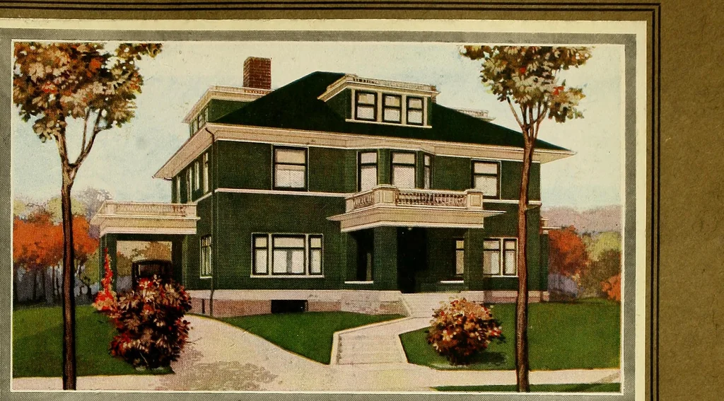 An illustration from Style portfolio of home decoration, 1910, leaf 12