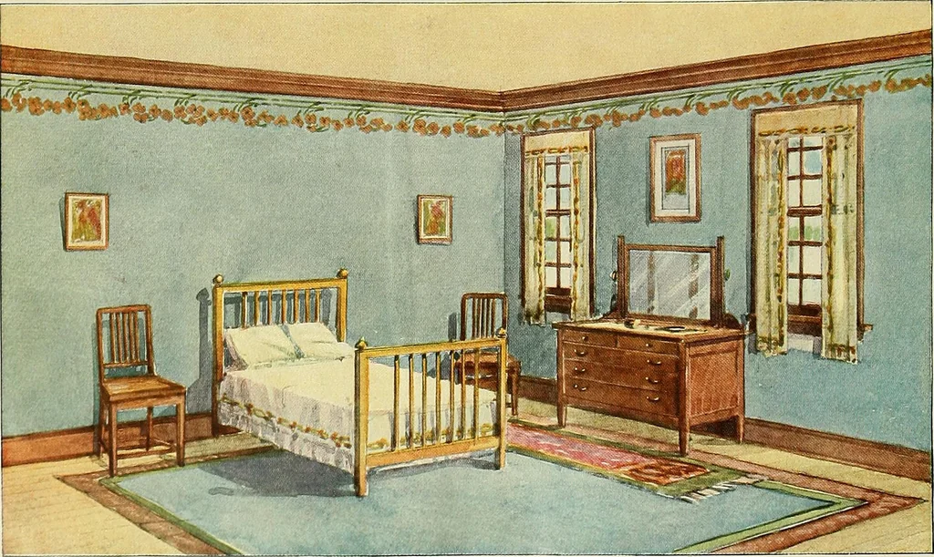 An illustration from Style portfolio of home decoration, 1910, leaf 23