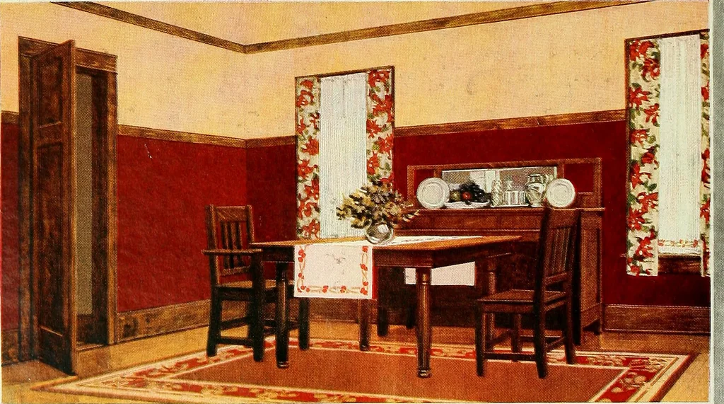An illustration from Style portfolio of home decoration, 1910, leaf 27