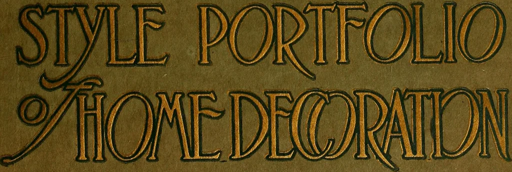 An illustration from Style portfolio of home decoration, 1910, leaf 4