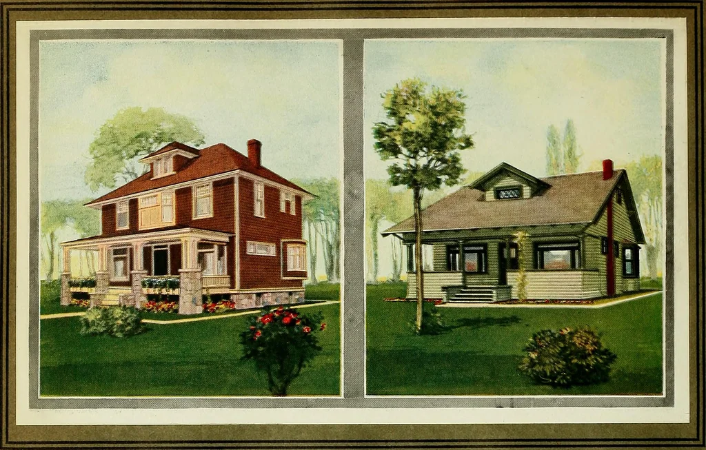 An illustration from Style portfolio of home decoration, 1910, leaf 9