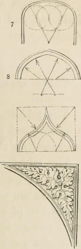 An illustration from An attempt to discriminate the styles of architecture in England : from the Conquest to the Reformation : with a sketch of the Grecian and Roman orders : notices of numerous British edifices :and some remarks on the architecture of a part of France, 1848, leaf 114