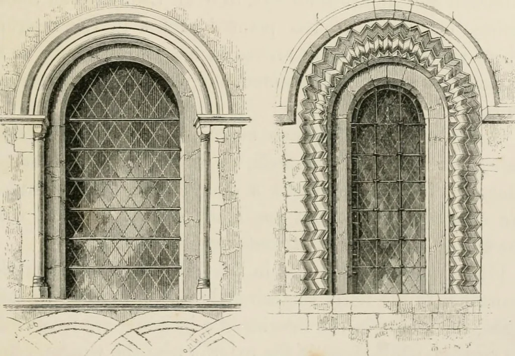 An illustration from An attempt to discriminate the styles of architecture in England : from the Conquest to the Reformation : with a sketch of the Grecian and Roman orders : notices of numerous British edifices :and some remarks on the architecture of a part of France, 1848, leaf 126