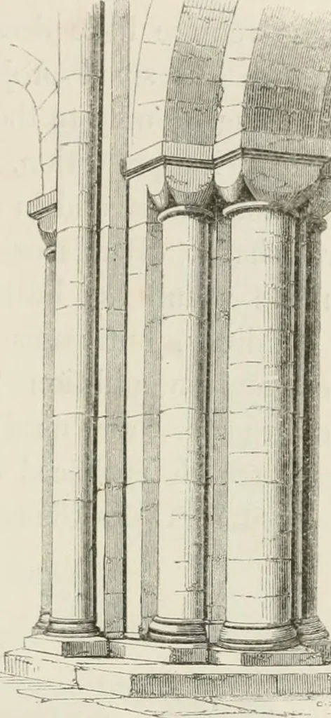 An illustration from An attempt to discriminate the styles of architecture in England : from the Conquest to the Reformation : with a sketch of the Grecian and Roman orders : notices of numerous British edifices :and some remarks on the architecture of a part of France, 1848, leaf 132
