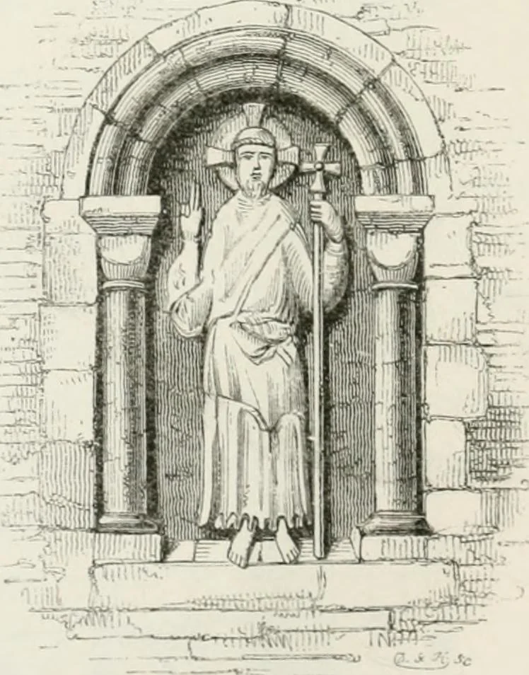 An illustration from An attempt to discriminate the styles of architecture in England : from the Conquest to the Reformation : with a sketch of the Grecian and Roman orders : notices of numerous British edifices :and some remarks on the architecture of a part of France, 1848, leaf 135