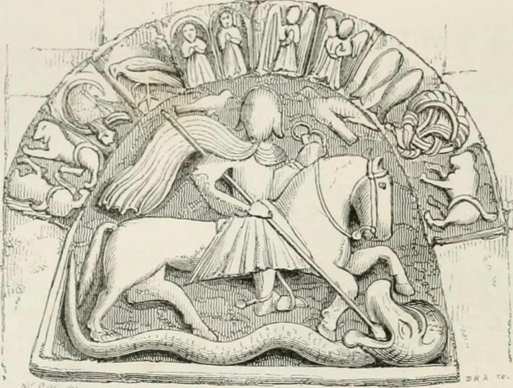 An illustration from An attempt to discriminate the styles of architecture in England : from the Conquest to the Reformation : with a sketch of the Grecian and Roman orders : notices of numerous British edifices :and some remarks on the architecture of a part of France, 1848, leaf 139