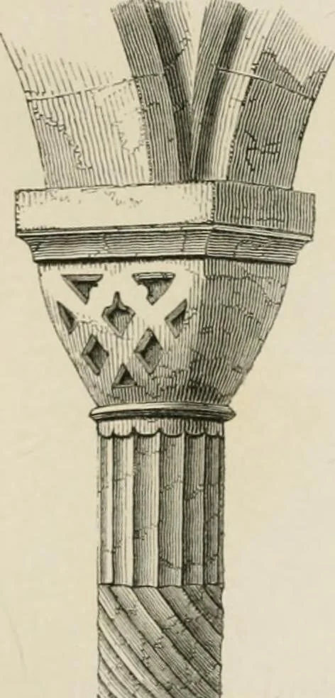 An illustration from An attempt to discriminate the styles of architecture in England : from the Conquest to the Reformation : with a sketch of the Grecian and Roman orders : notices of numerous British edifices :and some remarks on the architecture of a part of France, 1848, leaf 140