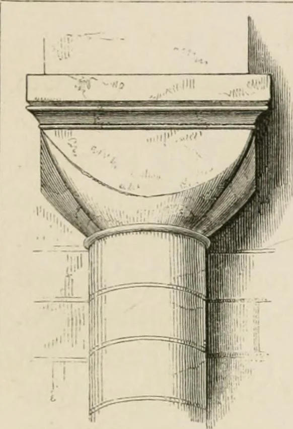 An illustration from An attempt to discriminate the styles of architecture in England : from the Conquest to the Reformation : with a sketch of the Grecian and Roman orders : notices of numerous British edifices :and some remarks on the architecture of a part of France, 1848, leaf 142