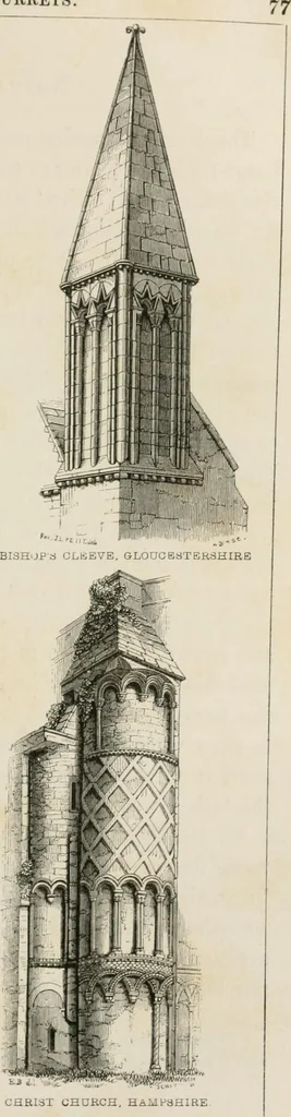 An illustration from An attempt to discriminate the styles of architecture in England : from the Conquest to the Reformation : with a sketch of the Grecian and Roman orders : notices of numerous British edifices :and some remarks on the architecture of a part of France, 1848, leaf 144