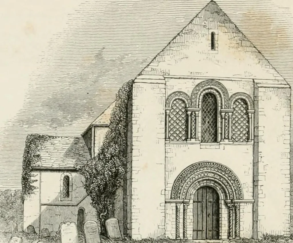 An illustration from An attempt to discriminate the styles of architecture in England : from the Conquest to the Reformation : with a sketch of the Grecian and Roman orders : notices of numerous British edifices :and some remarks on the architecture of a part of France, 1848, leaf 147