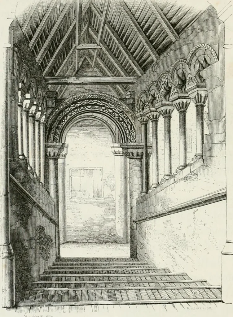 An illustration from An attempt to discriminate the styles of architecture in England : from the Conquest to the Reformation : with a sketch of the Grecian and Roman orders : notices of numerous British edifices :and some remarks on the architecture of a part of France, 1848, leaf 153