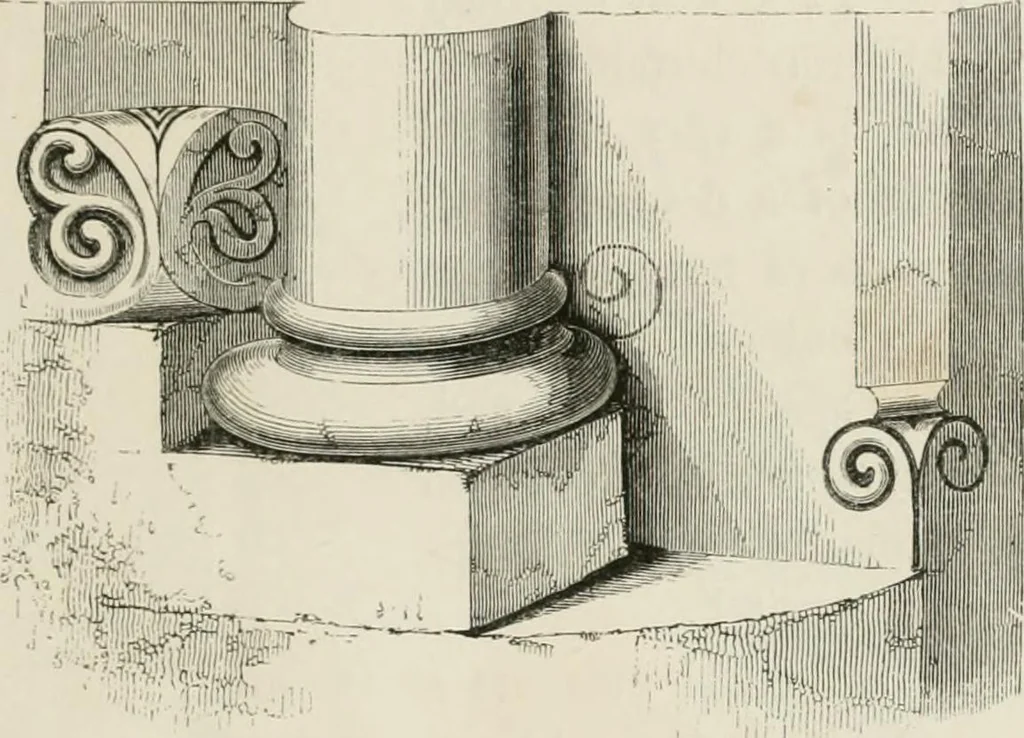 An illustration from An attempt to discriminate the styles of architecture in England : from the Conquest to the Reformation : with a sketch of the Grecian and Roman orders : notices of numerous British edifices :and some remarks on the architecture of a part of France, 1848, leaf 160