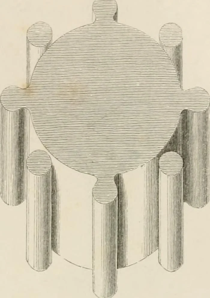 An illustration from An attempt to discriminate the styles of architecture in England : from the Conquest to the Reformation : with a sketch of the Grecian and Roman orders : notices of numerous British edifices :and some remarks on the architecture of a part of France, 1848, leaf 176