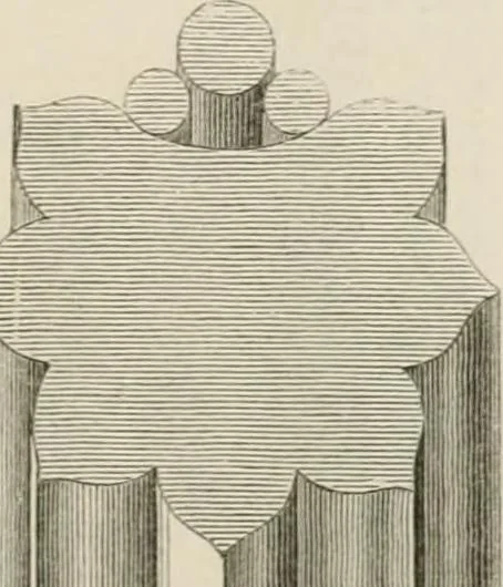 An illustration from An attempt to discriminate the styles of architecture in England : from the Conquest to the Reformation : with a sketch of the Grecian and Roman orders : notices of numerous British edifices :and some remarks on the architecture of a part of France, 1848, leaf 176