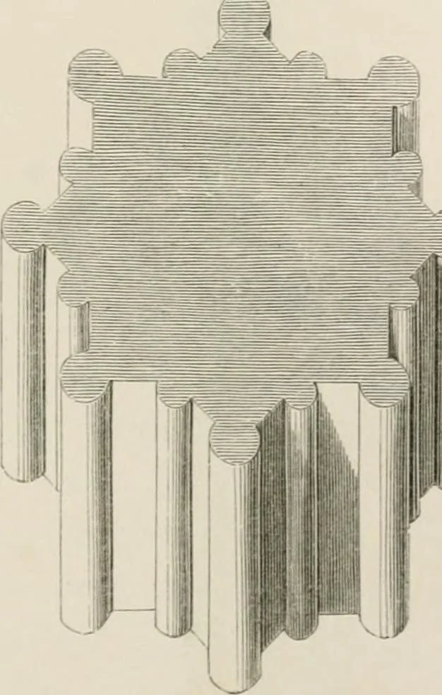 An illustration from An attempt to discriminate the styles of architecture in England : from the Conquest to the Reformation : with a sketch of the Grecian and Roman orders : notices of numerous British edifices :and some remarks on the architecture of a part of France, 1848, leaf 176