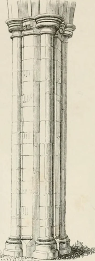 An illustration from An attempt to discriminate the styles of architecture in England : from the Conquest to the Reformation : with a sketch of the Grecian and Roman orders : notices of numerous British edifices :and some remarks on the architecture of a part of France, 1848, leaf 177