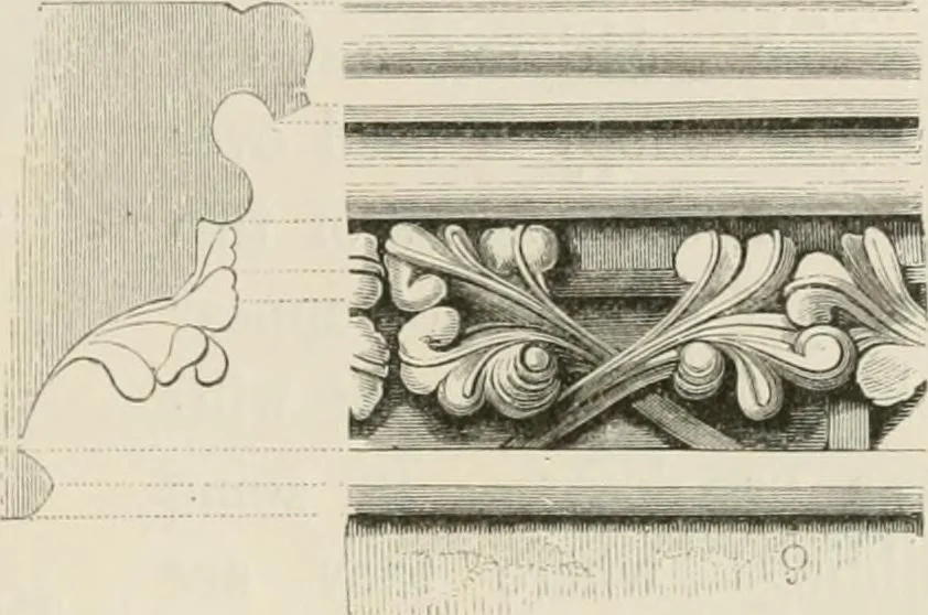 An illustration from An attempt to discriminate the styles of architecture in England : from the Conquest to the Reformation : with a sketch of the Grecian and Roman orders : notices of numerous British edifices :and some remarks on the architecture of a part of France, 1848, leaf 184