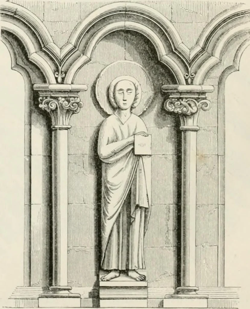 An illustration from An attempt to discriminate the styles of architecture in England : from the Conquest to the Reformation : with a sketch of the Grecian and Roman orders : notices of numerous British edifices :and some remarks on the architecture of a part of France, 1848, leaf 187