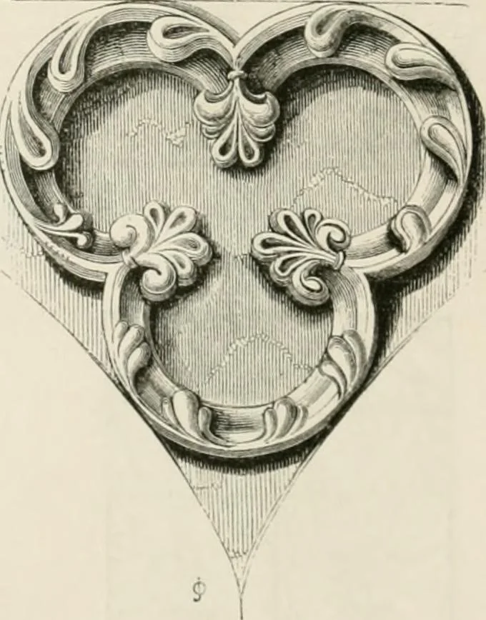 An illustration from An attempt to discriminate the styles of architecture in England : from the Conquest to the Reformation : with a sketch of the Grecian and Roman orders : notices of numerous British edifices :and some remarks on the architecture of a part of France, 1848, leaf 191