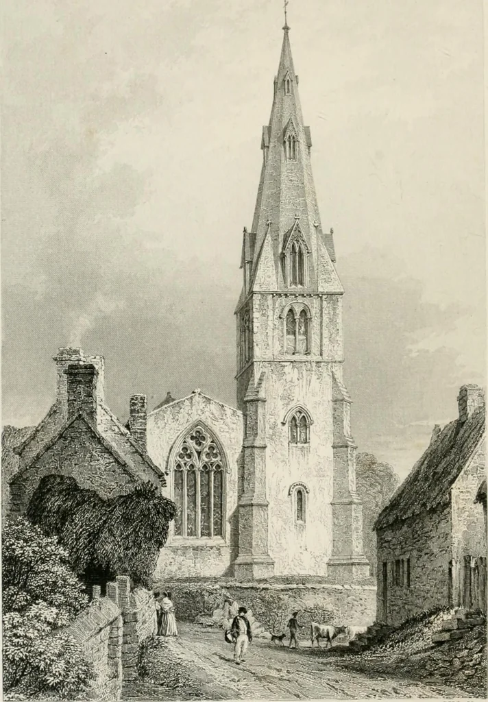 An illustration from An attempt to discriminate the styles of architecture in England : from the Conquest to the Reformation : with a sketch of the Grecian and Roman orders : notices of numerous British edifices :and some remarks on the architecture of a part of France, 1848, leaf 195