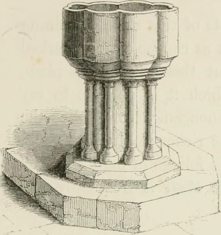 An illustration from An attempt to discriminate the styles of architecture in England : from the Conquest to the Reformation : with a sketch of the Grecian and Roman orders : notices of numerous British edifices :and some remarks on the architecture of a part of France, 1848, leaf 210