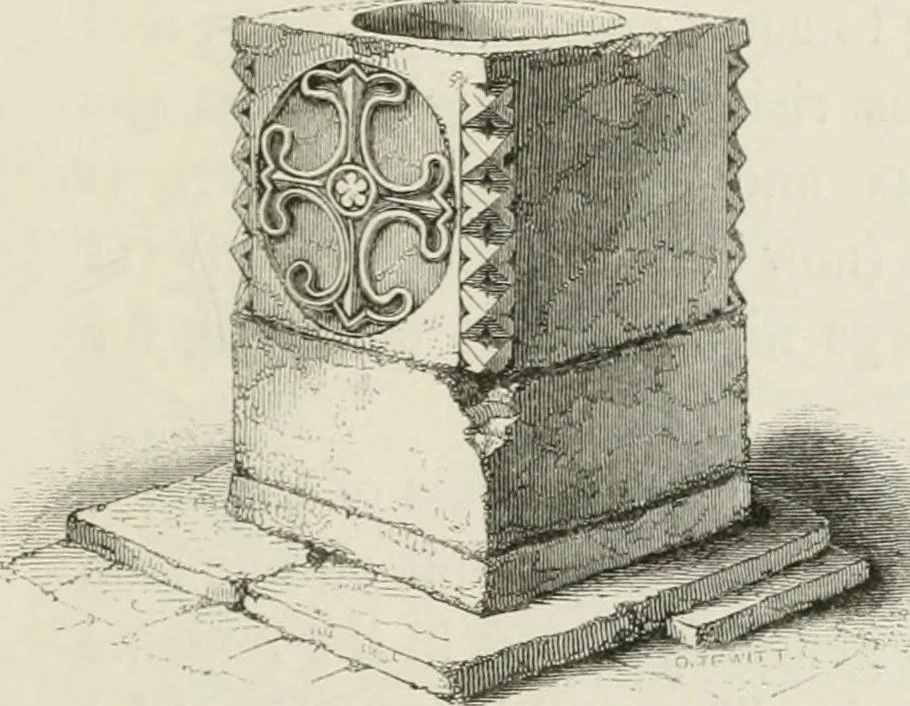 An illustration from An attempt to discriminate the styles of architecture in England : from the Conquest to the Reformation : with a sketch of the Grecian and Roman orders : notices of numerous British edifices :and some remarks on the architecture of a part of France, 1848, leaf 210