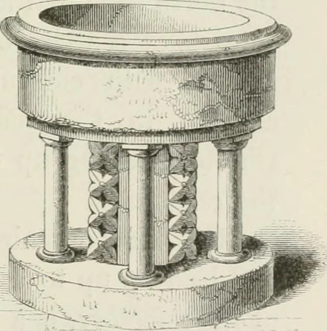 An illustration from An attempt to discriminate the styles of architecture in England : from the Conquest to the Reformation : with a sketch of the Grecian and Roman orders : notices of numerous British edifices :and some remarks on the architecture of a part of France, 1848, leaf 210