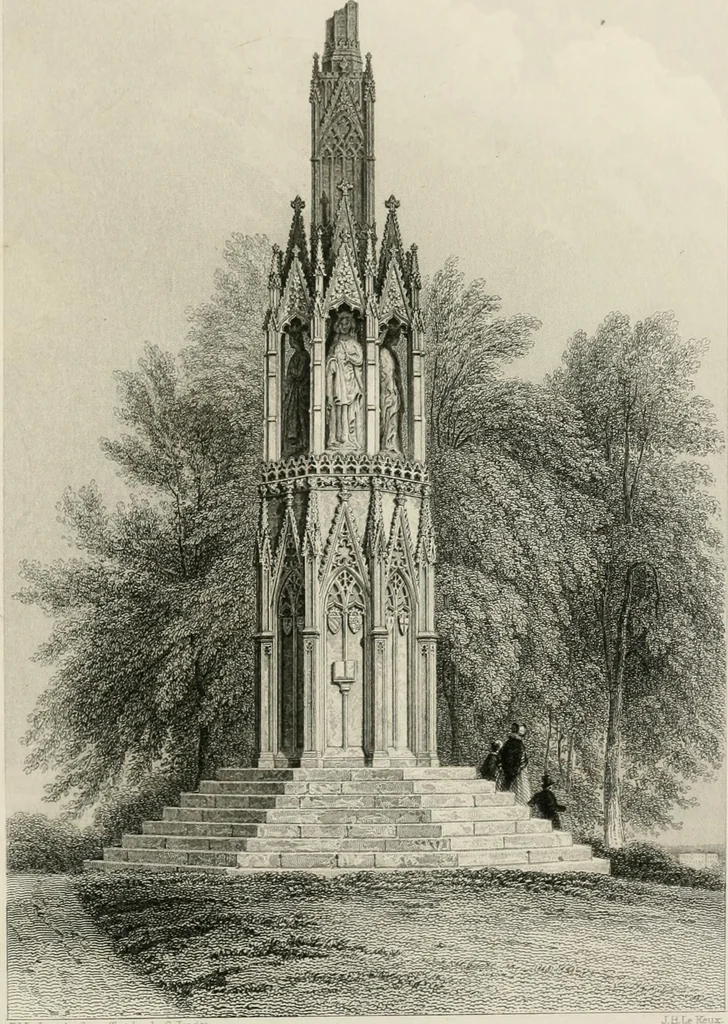 An illustration from An attempt to discriminate the styles of architecture in England : from the Conquest to the Reformation : with a sketch of the Grecian and Roman orders : notices of numerous British edifices :and some remarks on the architecture of a part of France, 1848, leaf 216