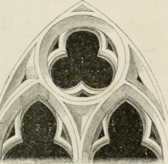 An illustration from An attempt to discriminate the styles of architecture in England : from the Conquest to the Reformation : with a sketch of the Grecian and Roman orders : notices of numerous British edifices :and some remarks on the architecture of a part of France, 1848, leaf 227