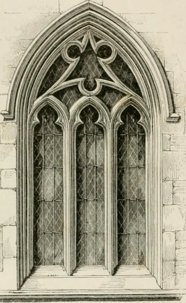 An illustration from An attempt to discriminate the styles of architecture in England : from the Conquest to the Reformation : with a sketch of the Grecian and Roman orders : notices of numerous British edifices :and some remarks on the architecture of a part of France, 1848, leaf 229