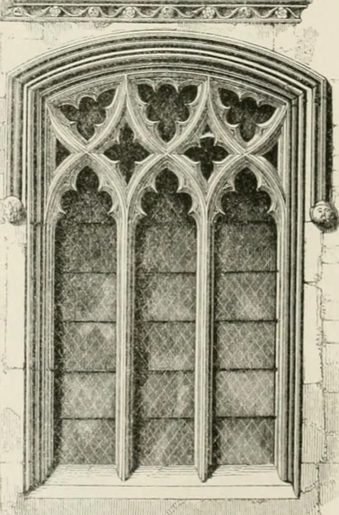 An illustration from An attempt to discriminate the styles of architecture in England : from the Conquest to the Reformation : with a sketch of the Grecian and Roman orders : notices of numerous British edifices :and some remarks on the architecture of a part of France, 1848, leaf 233