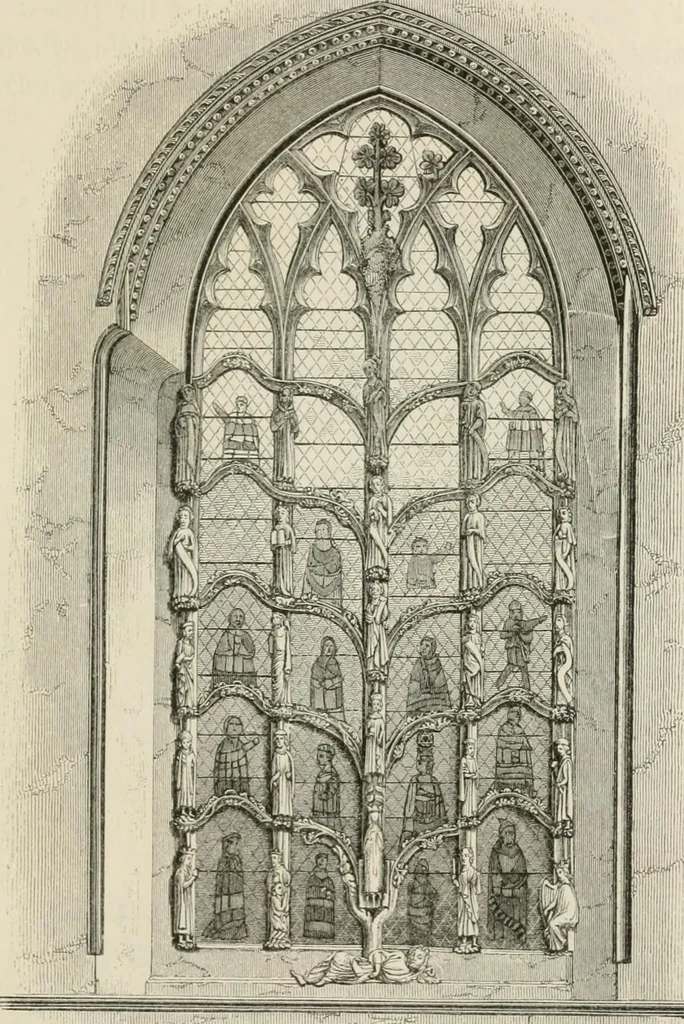 An illustration from An attempt to discriminate the styles of architecture in England : from the Conquest to the Reformation : with a sketch of the Grecian and Roman orders : notices of numerous British edifices :and some remarks on the architecture of a part of France, 1848, leaf 234