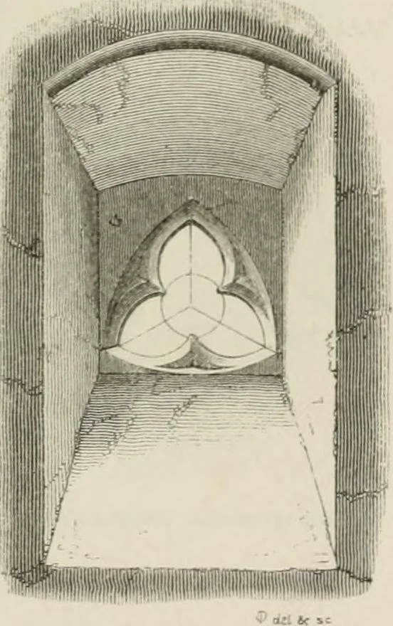 An illustration from An attempt to discriminate the styles of architecture in England : from the Conquest to the Reformation : with a sketch of the Grecian and Roman orders : notices of numerous British edifices :and some remarks on the architecture of a part of France, 1848, leaf 236