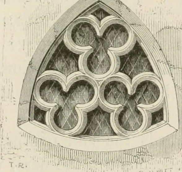 An illustration from An attempt to discriminate the styles of architecture in England : from the Conquest to the Reformation : with a sketch of the Grecian and Roman orders : notices of numerous British edifices :and some remarks on the architecture of a part of France, 1848, leaf 238