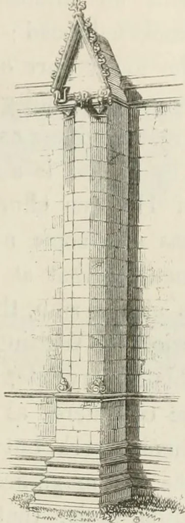 An illustration from An attempt to discriminate the styles of architecture in England : from the Conquest to the Reformation : with a sketch of the Grecian and Roman orders : notices of numerous British edifices :and some remarks on the architecture of a part of France, 1848, leaf 250