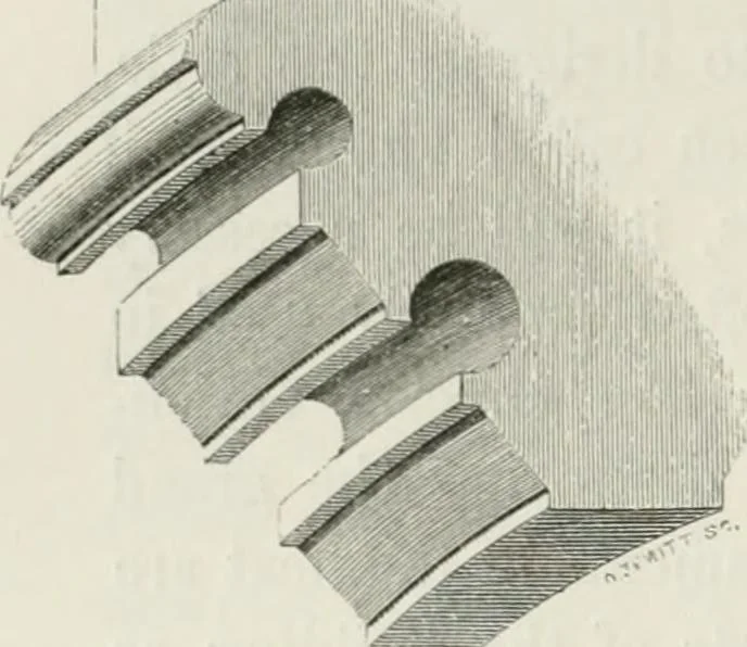 An illustration from An attempt to discriminate the styles of architecture in England : from the Conquest to the Reformation : with a sketch of the Grecian and Roman orders : notices of numerous British edifices :and some remarks on the architecture of a part of France, 1848, leaf 261