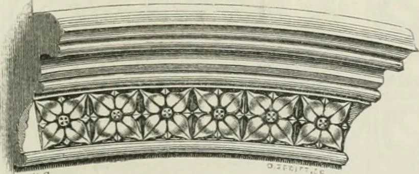 An illustration from An attempt to discriminate the styles of architecture in England : from the Conquest to the Reformation : with a sketch of the Grecian and Roman orders : notices of numerous British edifices :and some remarks on the architecture of a part of France, 1848, leaf 262