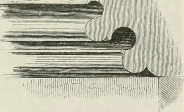 An illustration from An attempt to discriminate the styles of architecture in England : from the Conquest to the Reformation : with a sketch of the Grecian and Roman orders : notices of numerous British edifices :and some remarks on the architecture of a part of France, 1848, leaf 262