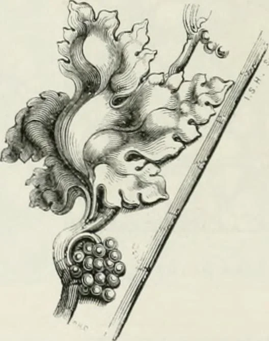 An illustration from An attempt to discriminate the styles of architecture in England : from the Conquest to the Reformation : with a sketch of the Grecian and Roman orders : notices of numerous British edifices :and some remarks on the architecture of a part of France, 1848, leaf 265
