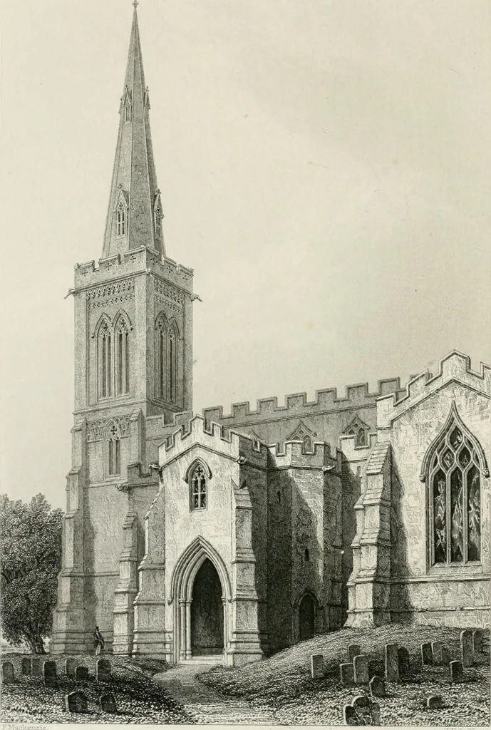 An illustration from An attempt to discriminate the styles of architecture in England : from the Conquest to the Reformation : with a sketch of the Grecian and Roman orders : notices of numerous British edifices :and some remarks on the architecture of a part of France, 1848, leaf 281