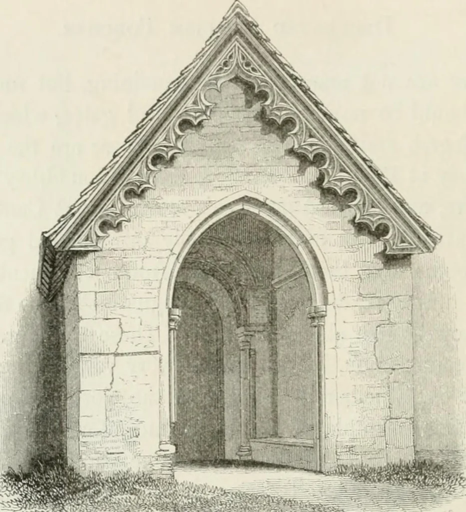 An illustration from An attempt to discriminate the styles of architecture in England : from the Conquest to the Reformation : with a sketch of the Grecian and Roman orders : notices of numerous British edifices :and some remarks on the architecture of a part of France, 1848, leaf 283