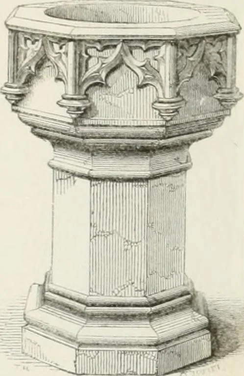 An illustration from An attempt to discriminate the styles of architecture in England : from the Conquest to the Reformation : with a sketch of the Grecian and Roman orders : notices of numerous British edifices :and some remarks on the architecture of a part of France, 1848, leaf 285