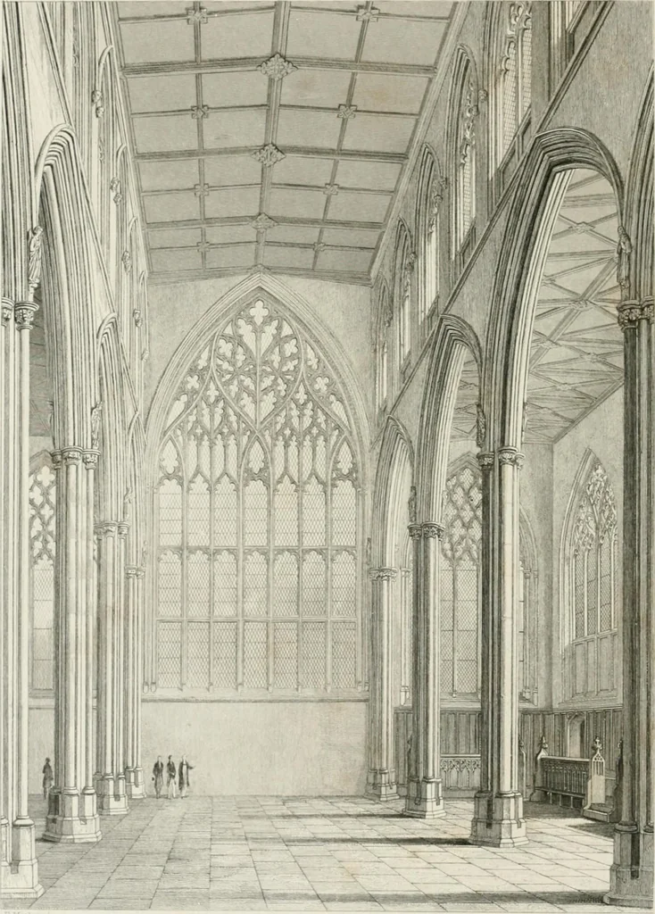 An illustration from An attempt to discriminate the styles of architecture in England : from the Conquest to the Reformation : with a sketch of the Grecian and Roman orders : notices of numerous British edifices :and some remarks on the architecture of a part of France, 1848, leaf 287