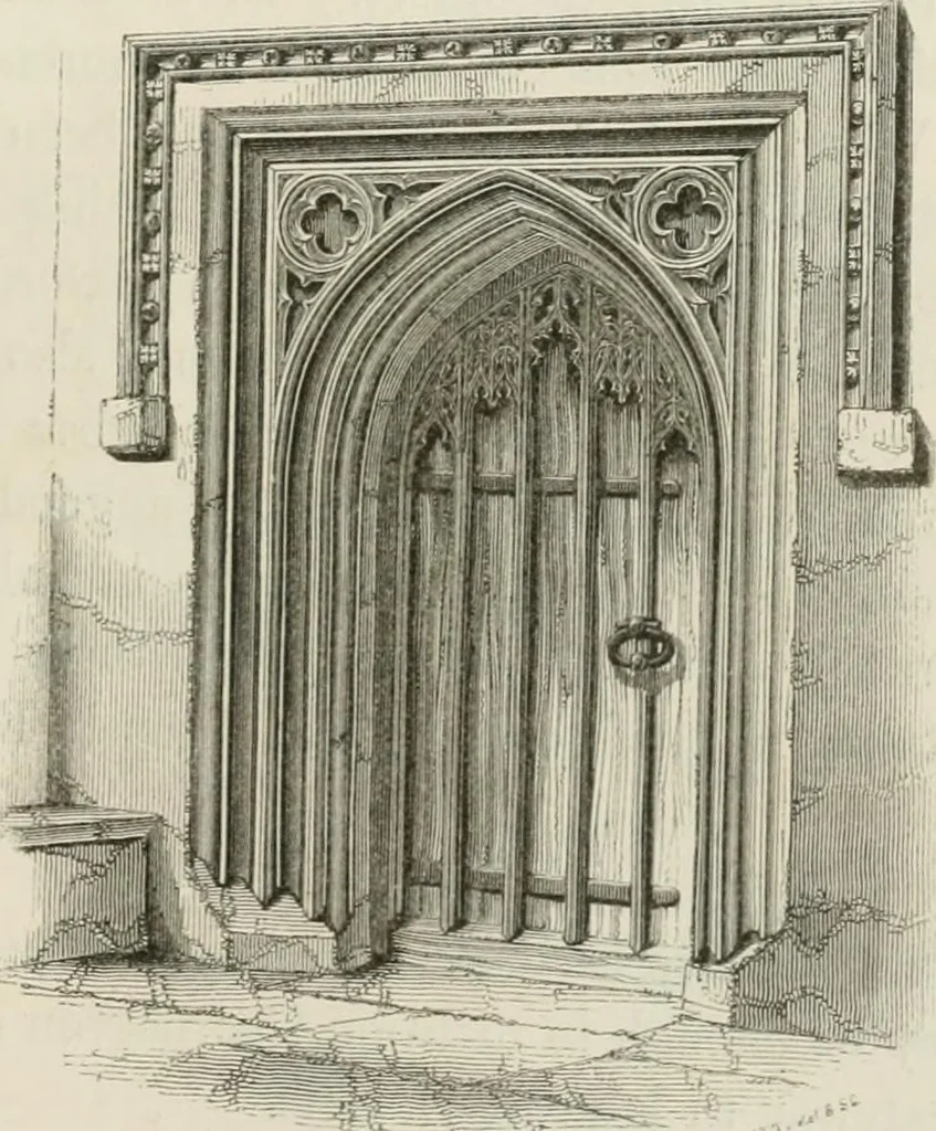 An illustration from An attempt to discriminate the styles of architecture in England : from the Conquest to the Reformation : with a sketch of the Grecian and Roman orders : notices of numerous British edifices :and some remarks on the architecture of a part of France, 1848, leaf 290