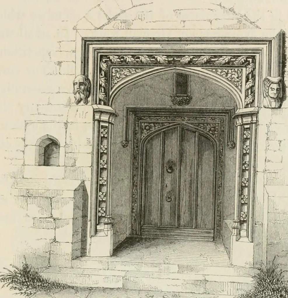 An illustration from An attempt to discriminate the styles of architecture in England : from the Conquest to the Reformation : with a sketch of the Grecian and Roman orders : notices of numerous British edifices :and some remarks on the architecture of a part of France, 1848, leaf 296