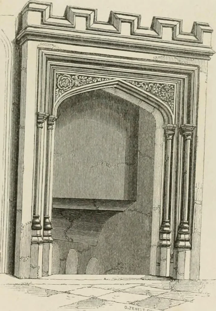 An illustration from An attempt to discriminate the styles of architecture in England : from the Conquest to the Reformation : with a sketch of the Grecian and Roman orders : notices of numerous British edifices :and some remarks on the architecture of a part of France, 1848, leaf 296
