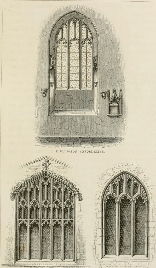 An illustration from An attempt to discriminate the styles of architecture in England : from the Conquest to the Reformation : with a sketch of the Grecian and Roman orders : notices of numerous British edifices :and some remarks on the architecture of a part of France, 1848, leaf 302