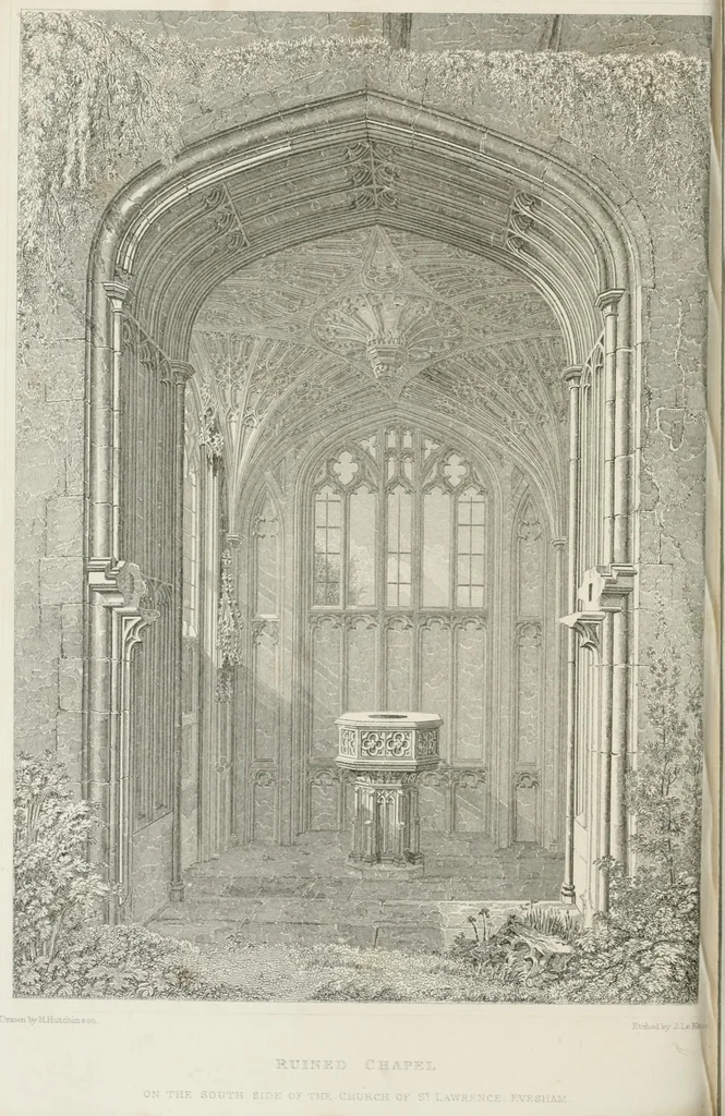 An illustration from An attempt to discriminate the styles of architecture in England : from the Conquest to the Reformation : with a sketch of the Grecian and Roman orders : notices of numerous British edifices :and some remarks on the architecture of a part of France, 1848, leaf 305